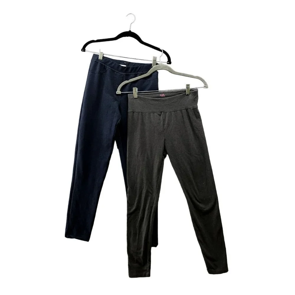 GAP Justice Girls XL 16-18 Leggings BUNDLE Blue Gray‎ Active Lounge Cotton blend